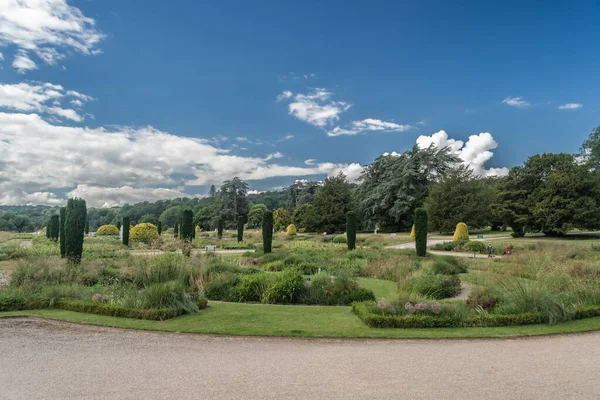 Staffordshire Lakeside Italian Gardens Landscape Stoke Trent — стокове фото
