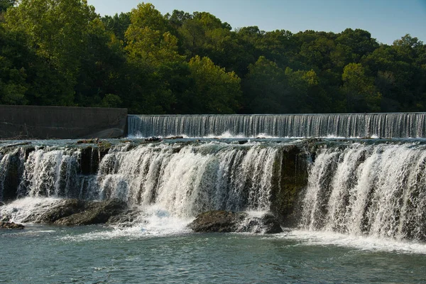 Una Vista Panorámica Las Grand Falls Joplin Missouri — Foto de Stock