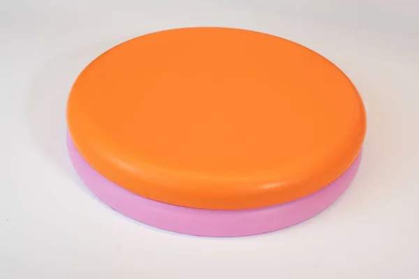 Gros Plan Disque Frisbee Doux Coloré — Photo