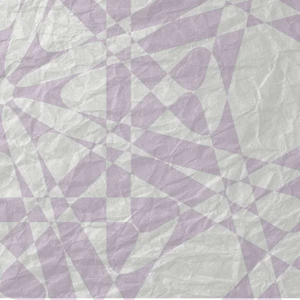 An Illustration of purple designed shapes on a white crumpled paper, perfect  background or wallpaper
