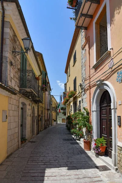 Narrow Street Trivento Mountain Village Molise Region Italy — Stockfoto