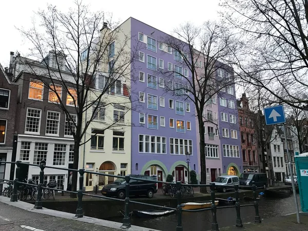 Gli Edifici Viola Amsterdam Paesi Bassi — Foto Stock