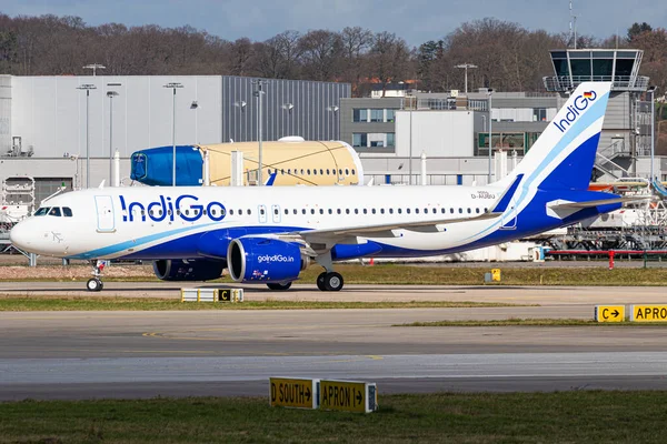 Indigo Airbus A320 271N Aubu 9094 Realizando Algumas Verificações Aeroporto — Fotografia de Stock