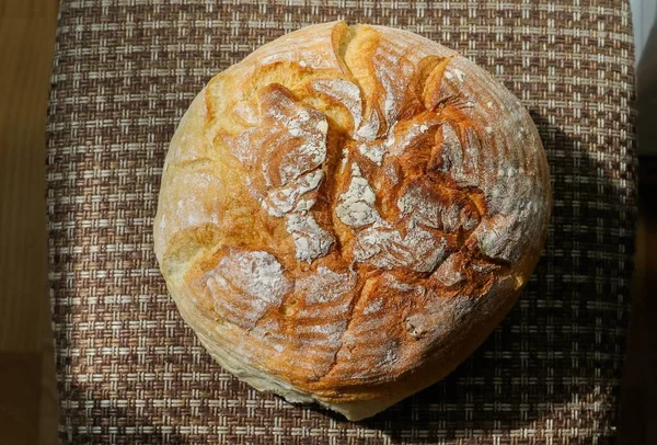 Bread Staple Food Prepared Dough Flour Usually Wheat Water Usually — Stock Photo, Image