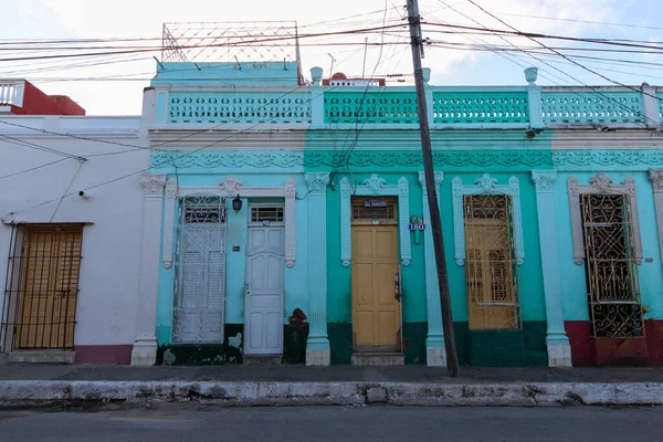 Ein Schöner Blick Auf Ein Farbiges Gebäude Trinidad Unter Blauem — Stockfoto