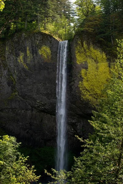 Ein Atemberaubender Blick Auf Den Latourell Falls Wasserfall Oregon — Stockfoto