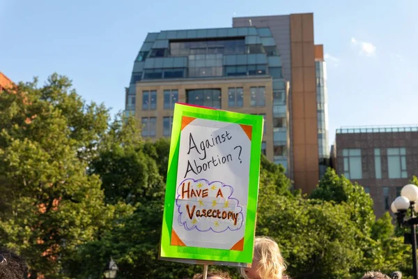 Manifestantes Marchando Washington Square Park Depois Que Suprema Corte Derrubou — Fotografia de Stock