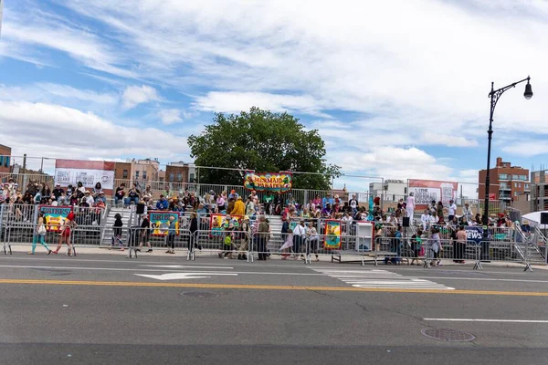 Shot Participants Grandstand Seatings 40Th Annual Mermaid Parade Coney Island — Stock fotografie