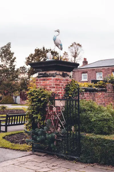 Close Portão Jardim Secreto Thornes Park Wakefield Inglaterra Reino Unido — Fotografia de Stock