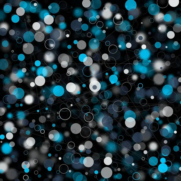 Illustration Abstrakt Ljus Prickar Och Suddiga Cirklar Flerfärgad Bakgrund Som — Stockfoto