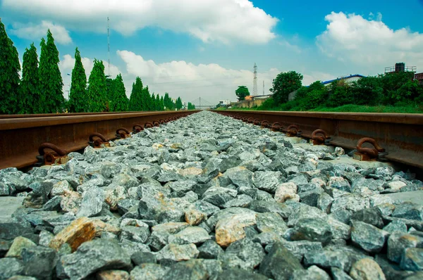 Rautatie Lagosissa Nigeriassa — kuvapankkivalokuva