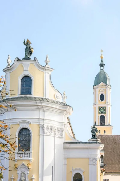 Colpo Verticale Della Chiesa San Giorgio Ochsenhausen — Foto Stock