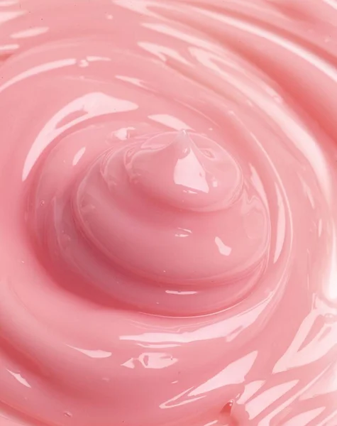 Crema Cosmetica Rosa Cura Della Pelle Texture Idratante — Foto Stock