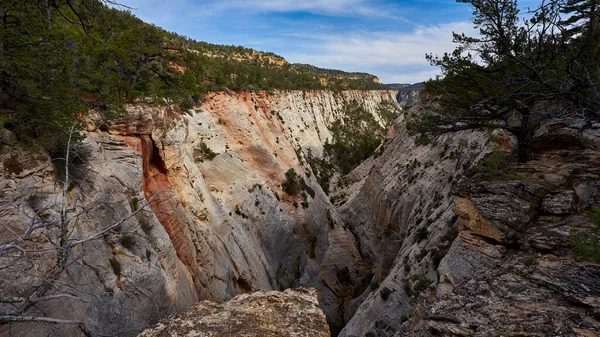 Piękny Widok Park Narodowy Zion Utah Usa — Zdjęcie stockowe