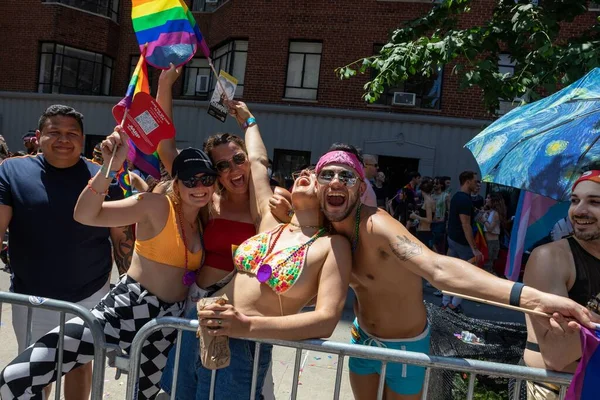 Veel Jongeren Pride Parade New York City — Stockfoto