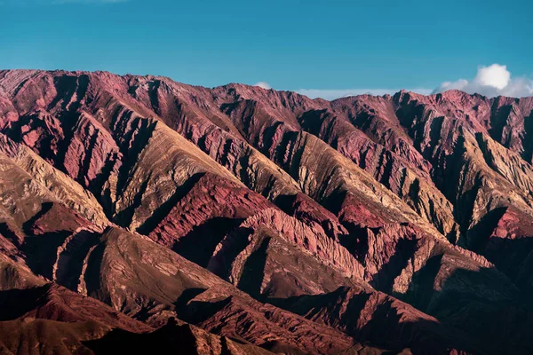 阿根廷胡胡伊州Serrania Hornocal的十四彩山美丽的风景 — 图库照片