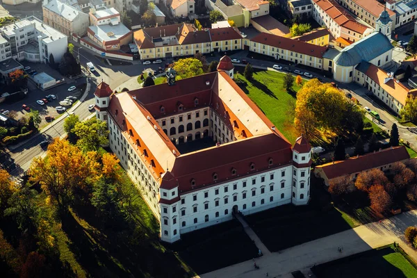 Brno Daki Spilberk Kalesi Nin Kuş Bakışı Görüntüsü — Stok fotoğraf