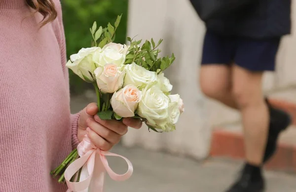 Blombukett Samling Blommor Ett Kreativt Arrangemang Blommor Buketter Kan Ordnas — Stockfoto