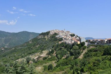 Panoramic view of the Molise village of Trivento, Italy.