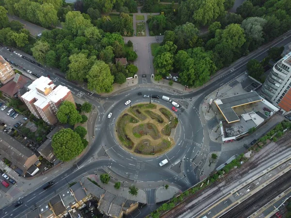 Aerial Shot Roundabout London — Stock Photo, Image