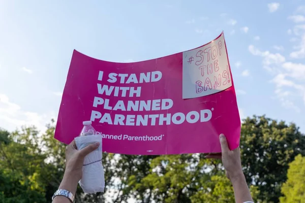 Protesters Marching Washington Square Park Supreme Court Overturned Roe Wade — Stock Photo, Image