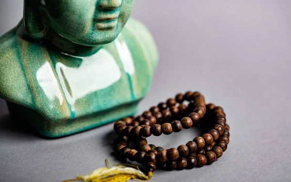 Buddha Statue Wooden Hand Decoration — Stock Photo, Image