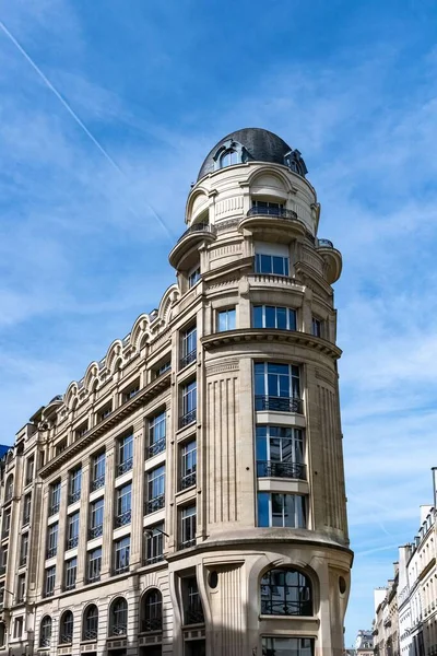 Paris Typische Fassade Und Fenster Schönes Gebäude Rue Reaumur — Stockfoto