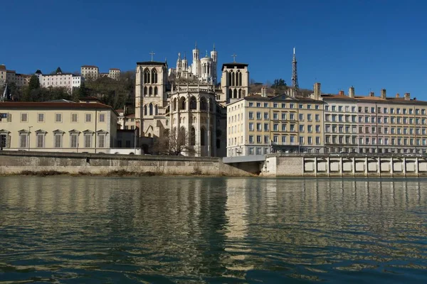 Lyon Şehrinin Güzel Bir Manzarası — Stok fotoğraf