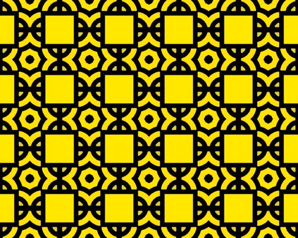 Ilustracja Bezszwowego Wzoru Płytek Żółtym Kolorze Idealny Tła Lub Tapety — Zdjęcie stockowe