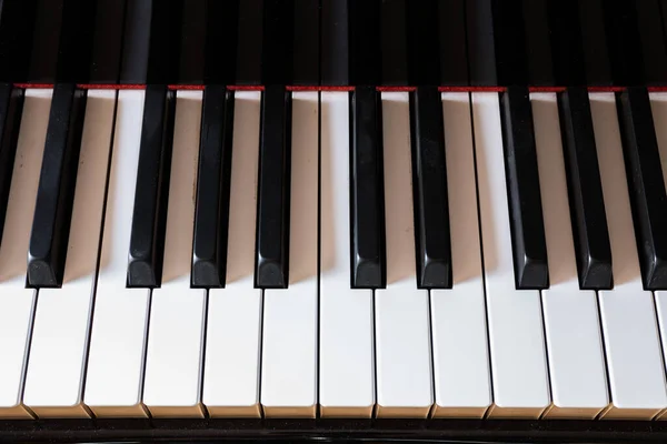 Gros Plan Des Touches Piano — Photo