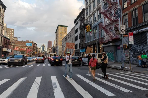 Protestocular Anayasa Mahkemesi Nin Abd Nin Nyc Eyaletindeki Washington Square — Stok fotoğraf