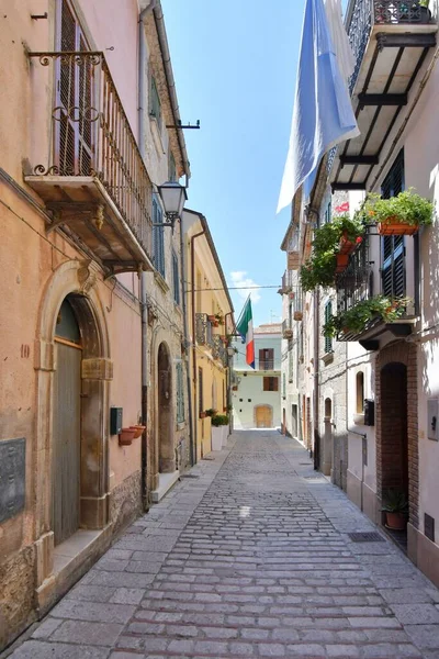 Narrow Street Trivento Mountain Village Molise Region Italy — Stock Fotó