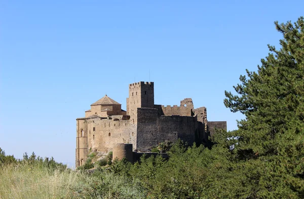 Loarre Castle Egy Román Stílusú Kastély Található Loarre Huesca Aragon — Stock Fotó