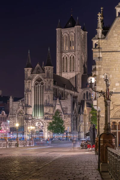 Una Hermosa Vista Los Edificios Por Noche —  Fotos de Stock