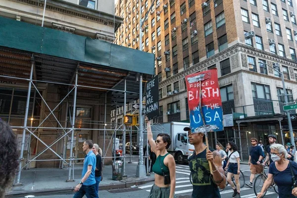 Protestocular Anayasa Mahkemesi Nin Abd Nin Nyc Eyaletindeki Washington Square — Stok fotoğraf