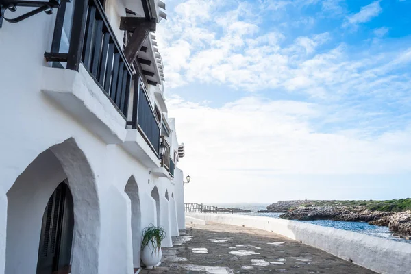 View Picturesque White Village Binibeca Vell Menorca Balearic Islands — Stock Photo, Image