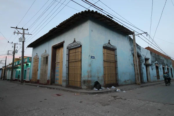 Een Buitenkant Van Een Oud Huis Trinidad Cuba — Stockfoto
