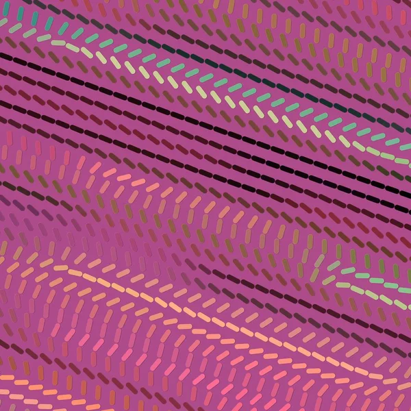 紫色の背景に小さなカラフルな線のデジタルイラスト — ストック写真