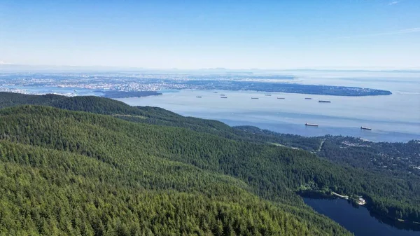 Top View Eagle Bluffs Cypress Provincial Park Blue Sky — Stock Photo, Image