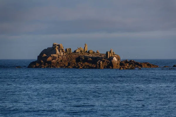 Beautiful View Atlantic Coast Pointe Corsen Brittany France Sunny Day — Stock Photo, Image