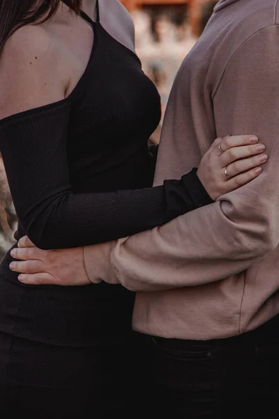 Vertikal Bild Ett Oigenkännligt Par Som Dansar Tango Restaurang — Stockfoto