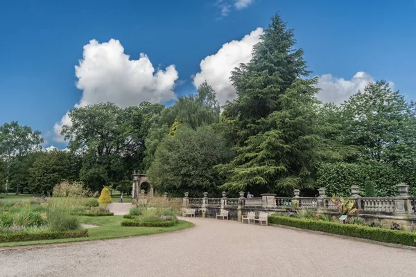 Staffordshire Lakeside Jardines Italianos Paisaje Stoke Trent Reino Unido — Foto de Stock