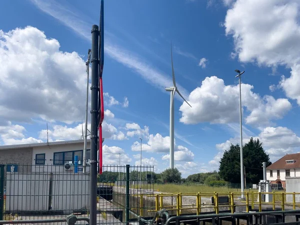 Many Windmills Generating Electricity Belgium — Stock Photo, Image