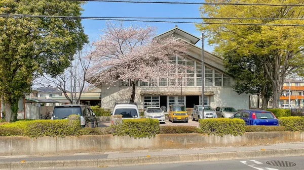 Exterior View Kasukabe Municipal Martial Arts Stadium Which Hosts Various — Stock Photo, Image