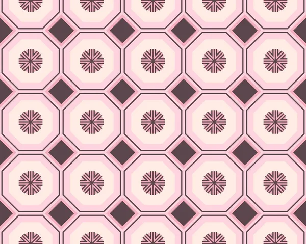 Illustration Motif Tuiles Rose Sans Couture Forme Hexagone — Photo