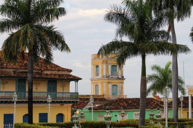 Trinidad 'ın Trinidad, Küba' daki Koloni eski kasabası ve kaldırım taşı sokakları