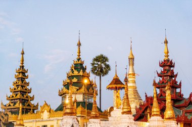 Yangon, Myanmar Buddist Tapınağı manzarası