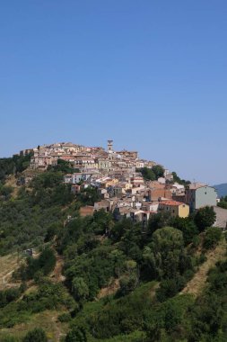 Panoramic view of the Molise village of Trivento, Italy.