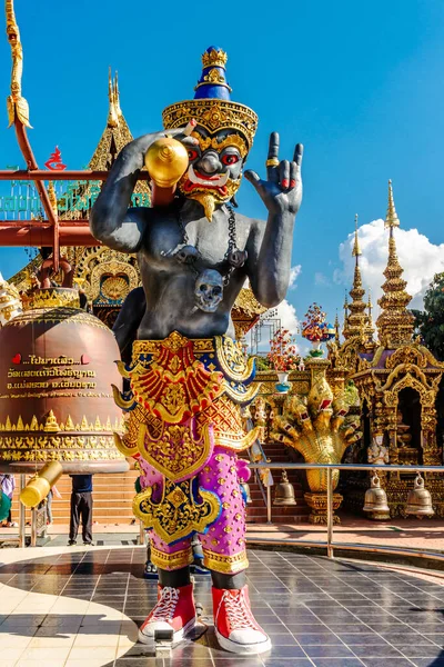 Der Tempelwächter Einem Tempel Chiang Mai Thailand — Stockfoto