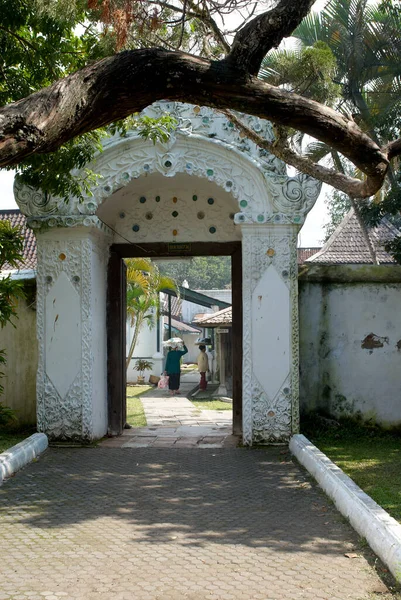 Door Called Buk Bacem Which European Style Kasepuhan Cirebon Palace — стокове фото